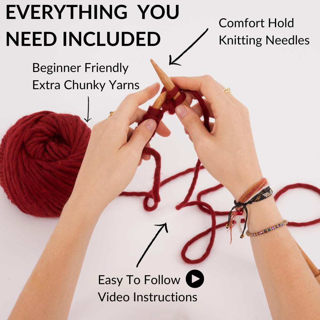 Beginner Scarf Knitting Kit