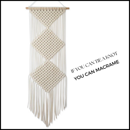 DIY Macrame Wall Hanger Kit - Choose From 3 Designs